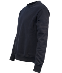 Emboss Crewneck: Navy