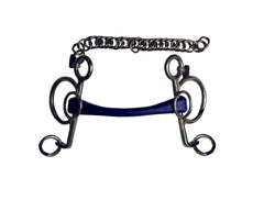Small cheek flexible Rubber Pelham bit