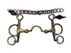 Small cheek Pelham bit with high port