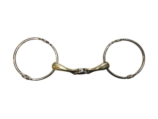 Large Ring French mouth blocked Gag bit