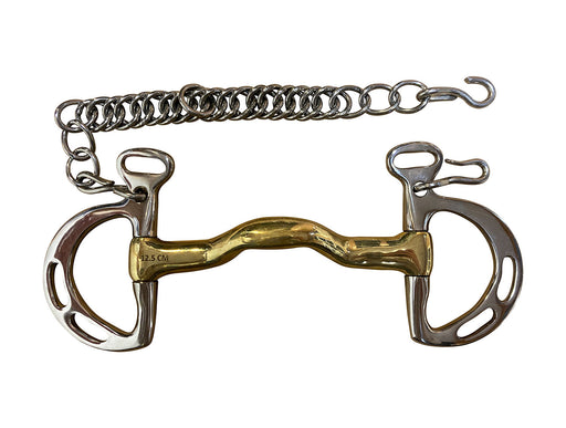 Goyo Aga curb bit with forward tilted port