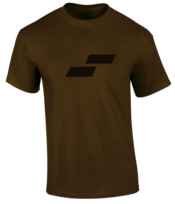 Men's Logo Tee: Brown